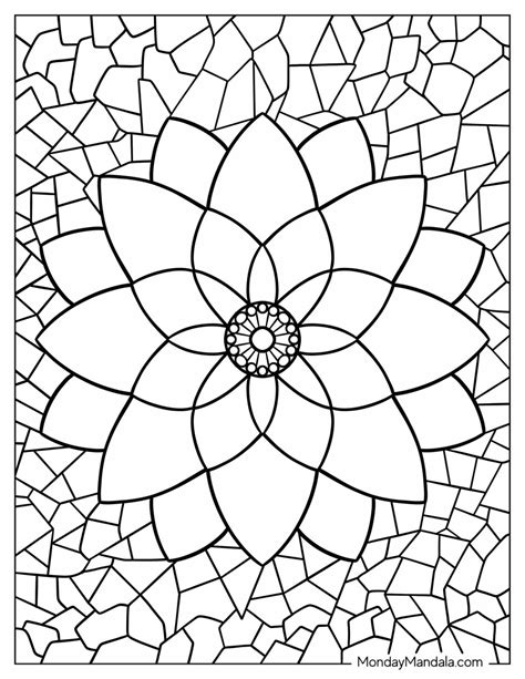 22 Mosaic Coloring Pages Free PDF Printables Coloring Pages Mosaic