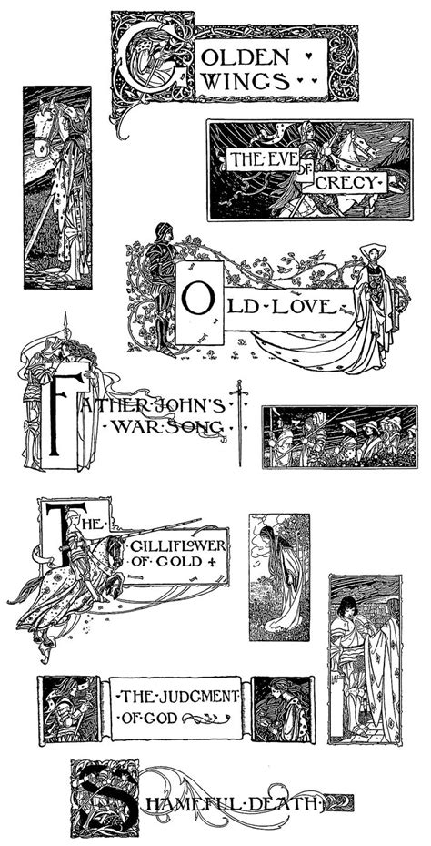 Chapter Headings And Tail Pieces Designed By Florence Harrison For