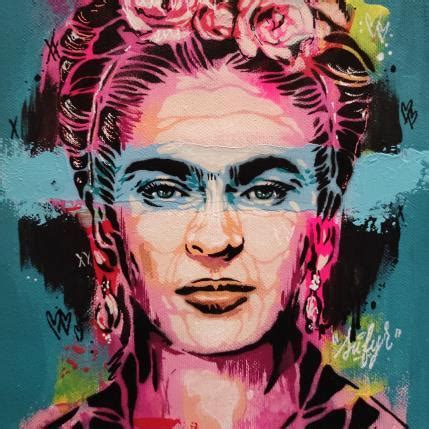 Peinture Frida Kahlo par Sufyr Carré d artistes