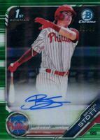 Bryson Stott Bowman Draft Cda Bs Chrome Dp Auto Green Refractor