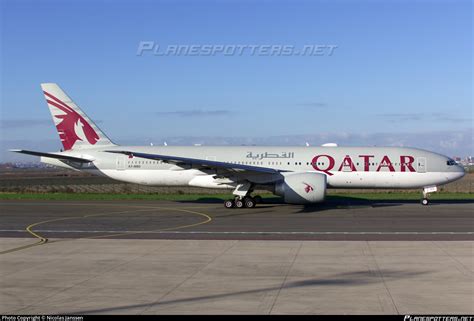 A7 BBD Qatar Airways Boeing 777 2DZLR Photo By Nicolas Janssen ID