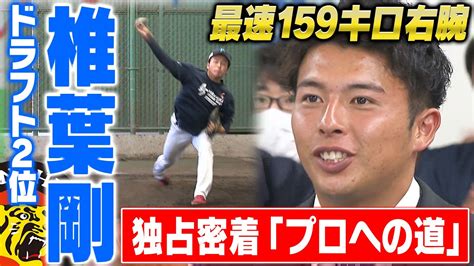 【指名の瞬間密着】阪神ドラフト2位指名の椎葉剛徳島インディゴソックス高校社会人時代から無名だった男の素顔に迫る！阪神タイガース密着！応援