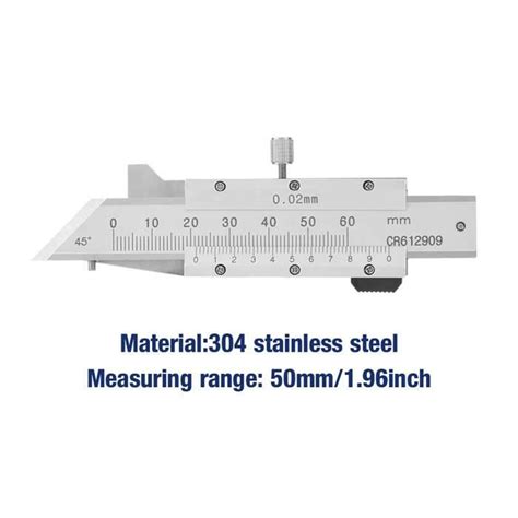 Salalis R Gle De Mesure De Chanfrein Vernier Caliper Trier Jauge De