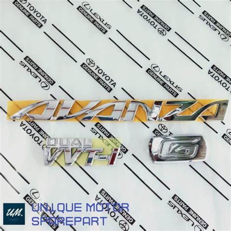 Jual Logo Emblem Tulisan Avanza Full Set Original Star Shopee Indonesia