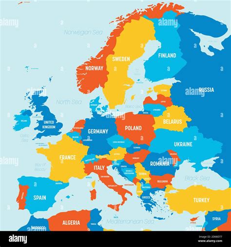 Cartina Europa Con Nomi Europa Politica Cm X