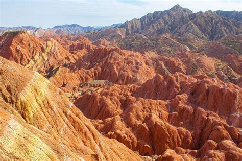 Premium Photo | Colourful hills scenic area of zhangye national geopark ...