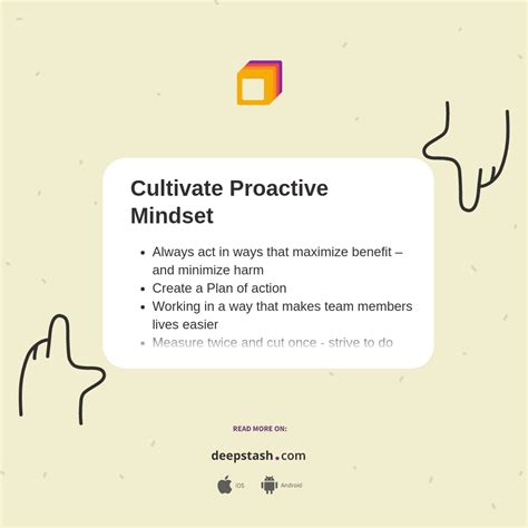 cultivate proactive mindset deepstash