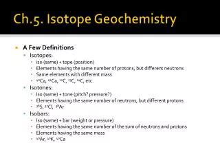 PPT - Radiogenic Isotope Geochemistry PowerPoint Presentation, free ...