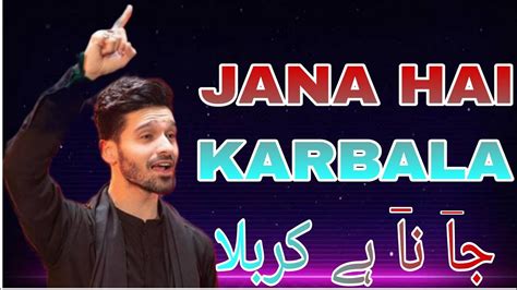 NEW NOHA ALI SHANAWAR JANA HAI KARBALA JANA HAI 2022 YouTube