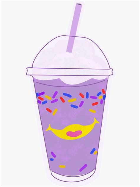 Grimace Birthday Shake Sticker For Sale By MamaMaeFlower Redbubble