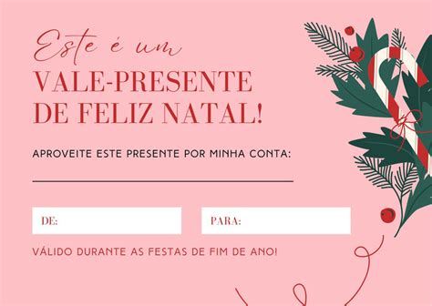 Página 2 Modelos de Vale Presente de Natal Canva