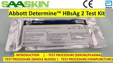 Abbott Determine HBsAg 2 Test Kit Introduction Test Procedure S P