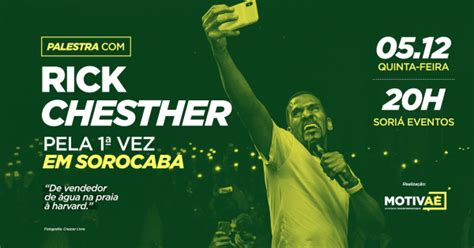 RICK CHESTHER PELA 1ª VEZ EM SOROCABA em Sorocaba Sympla