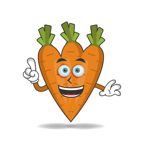 Carrot Mascot Character With Smile Expression Vector Illustration 3790554 Vector Art At Vecteezy