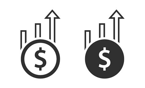 Premium Vector Set Of Increase Money Growth Icon Vector Illustration