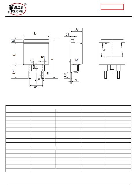 Ncep T D Datasheet Pages Ncepower Nce N Channel Super Trench