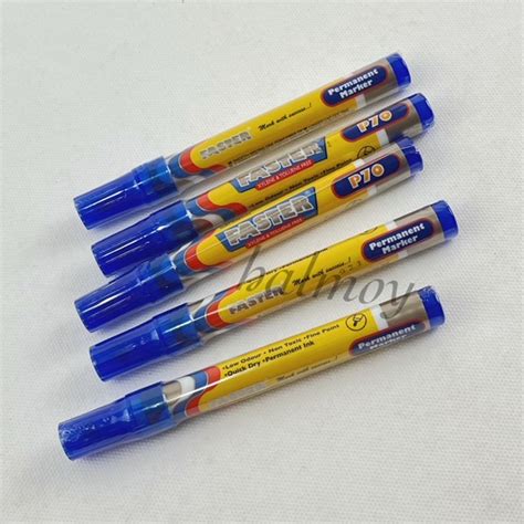 Jual Spidol Faster Permanent Marker P Warna Biru Shopee Indonesia