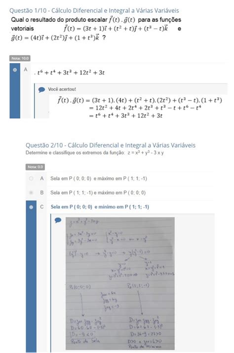 Cálculo Diferencial E Integral A Várias Variáveis Apol 2 Cálculo