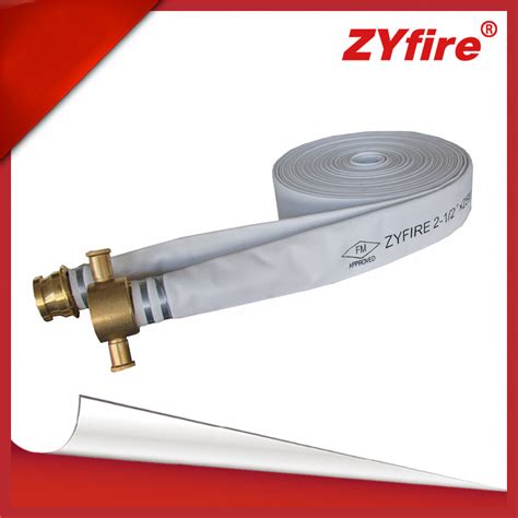 Zyfire Flexible PU Lining Layflat Fire Hose With BS Coupling For Fire