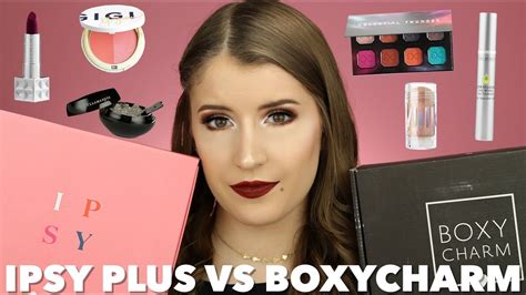 BOXYCHARM VS IPSY GLAM BAG PLUS NOVEMBER 2019 UNBOXING YouTube