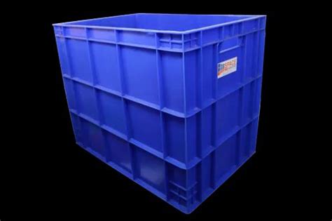 Rectangular Solid Box Storage Crate 64485 Blue Aristo Size 600m X