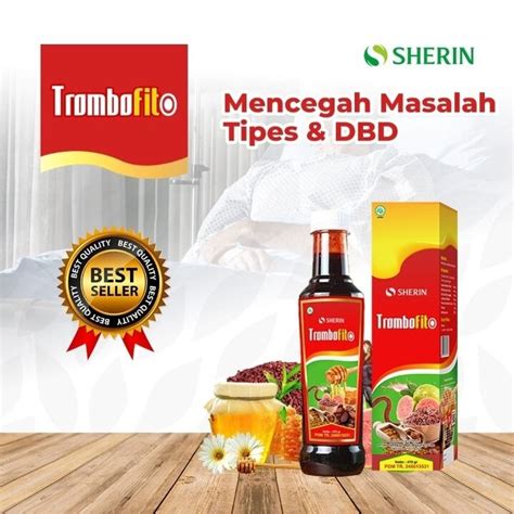 Jual Trombofit Sari Kurma Madu Angkak 470 Gram Original Herbal Demam