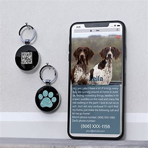 Personalized Dog Tags - Smart QR Code Pet ID Tags for Stylish Safety Review