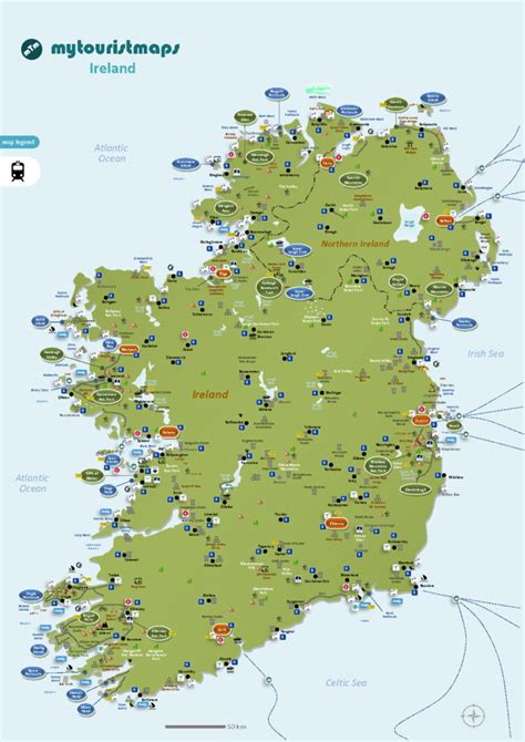 Mytouristmaps Interactive Travel And Tourist Map Of IRELAND