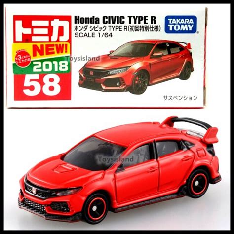 Takara Tomy Tomica Honda Civic Type R Fk Red Usa Ebay