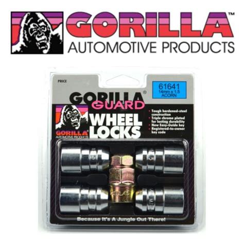 Gorilla Guard Chrome Wheel Locks 14mmx1 50 Bulge Acorn 14x1 5 Lug Nut