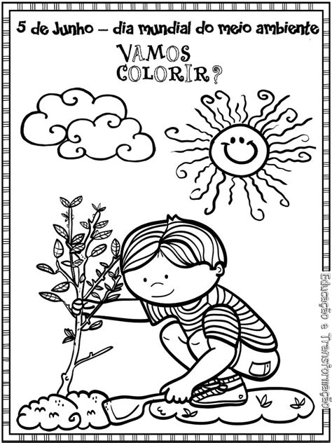 Atividade Para Colorir Meio Ambiente