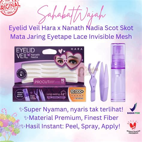 Jual Modern Eyelid Veil Hara X Nanath Nadia Scot Skot Mata Jaring