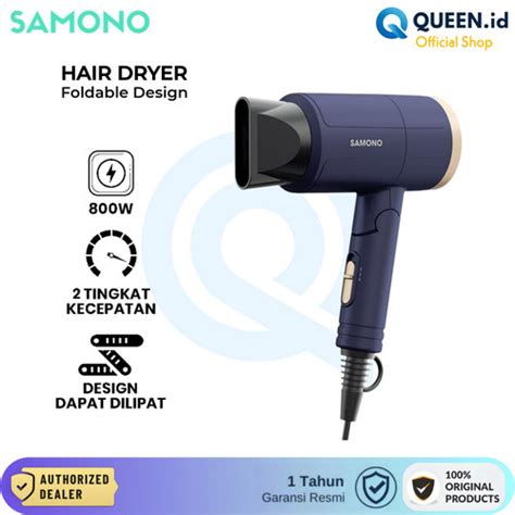 Jual Samono SW HDB11 Hair Dryer Pengering Rambut 1000W Fold Lipat Kab