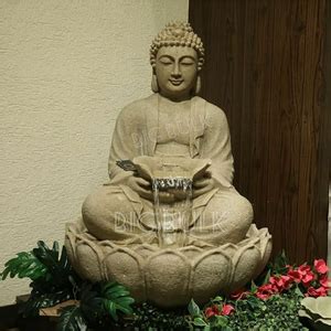 Big Bulk Kamal Buddha Lotus Buddha Stone Look Fiber Indoor Outdoor