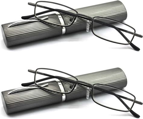 Eye Zoom Ultra Slim Compact Lightweight Tube Reading Glasses With