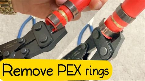 Easily Remove Pex Crimping Rings Disconnect Pipe Connection Youtube