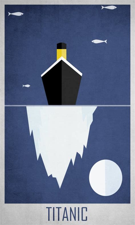 Minimalisme - Movie Poster - Titanic | Ricamo, Fiori