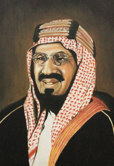 رسم الملك عبدالعزيز