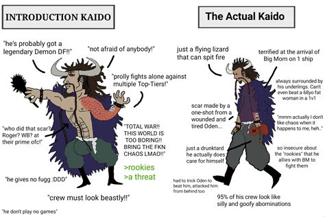 INTRODUCTION KAIDO vs The Actual Kaido | Virgin vs. Chad | Know Your Meme