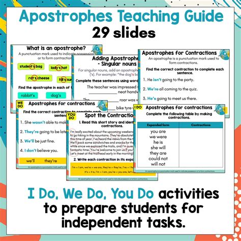 Apostrophes And Contractions Teaching Pack Grammar Print And Digital