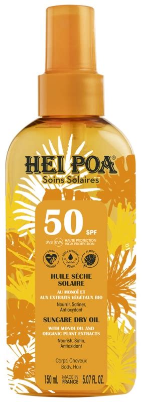 Huile S Che Solaire Spf Hei Poa Haute Protection Solaire