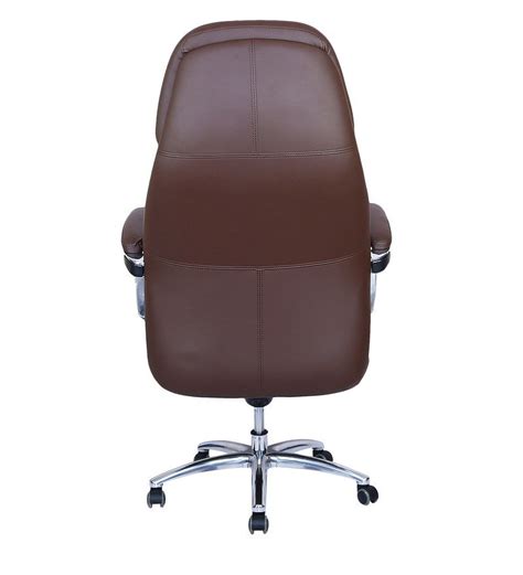 Leather High Back Executive Revolving Office Chair Duke Brown HB At Rs