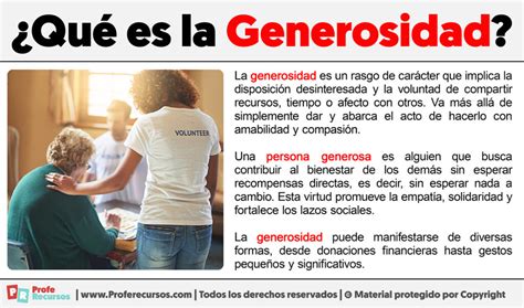 Qu Es La Generosidad Definici N De Generosidad