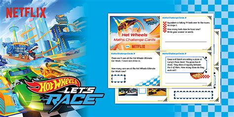Hot Wheels Maths Challenge Cards Ages 5 7 Twinkl
