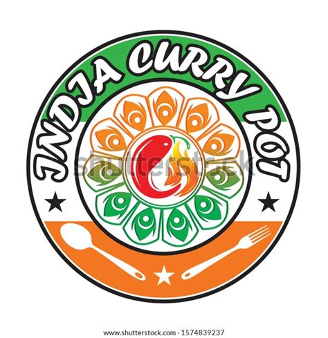 Indian Traditional Restaurant Logo Design Stock Vector (Royalty Free ...