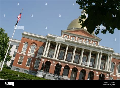 Massachusetts State House Stock Photo - Alamy