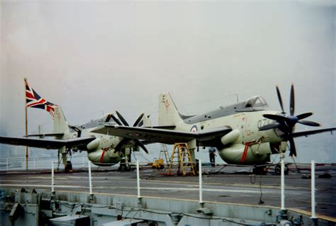 Two Fairey Gannet AEW3 S Of 849D Flight HMS Eagle Hong Kong 1966 My