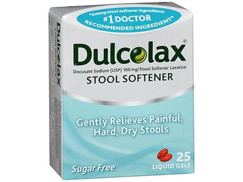 Dulcolax Stool Softener Liquid Gels 25 Ct