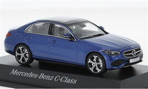 Modellautos Mercedes Classe C Herpa W Metallise Blau