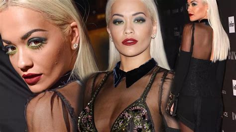 Rita Ora Wears A Sexy Sheer Dress As She Makes An Impact During Nyfw